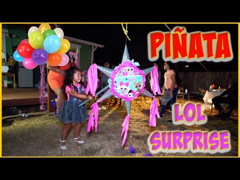 NIÑOS ROMPIENDO PIÑATA LOL SURPRISE | Fiesta de Yurani