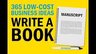 Book Writing Business — Side Business Guide for the UK - low-cost business idea