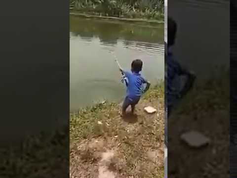 Sampei il pescatore....Per lui la pesca è un gioco....