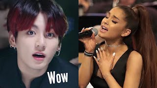 Various famous people reacting to Ariana Grande vocals/high notes!