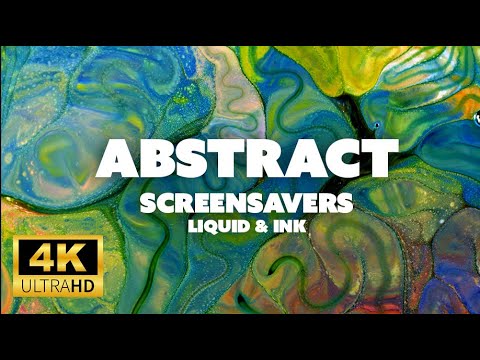 Abstract Liquid Background Video (No Sound) — 4K UHD Abstract Liquid Screensaver 9 Hours