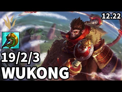 Wukong Jungle vs Kayn - KR Master | Patch 12.22