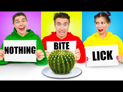 BITE, LICK OR NOTHING CHALLENGE ! Prank Wars by Multi DO CHALLENGE