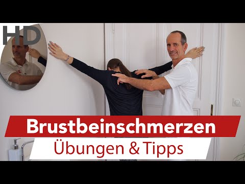 Übung bei Brustschmerzen am Brustbein/ Brustschmerzen / Faszien / Faszientraining