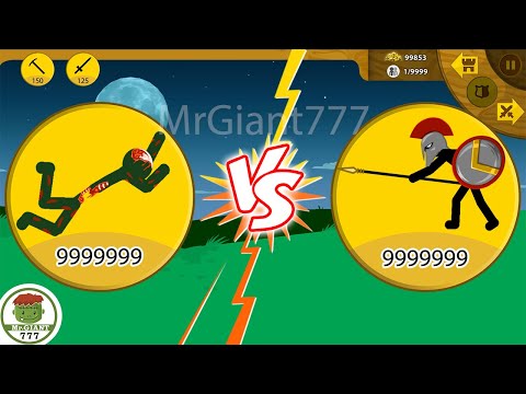 ZOMBIE POUNCER GIANT SUMMON x999999 ZOMBIES VS ATREYOS SPEARTON | Stick War Legacy Mod | MrGiant777