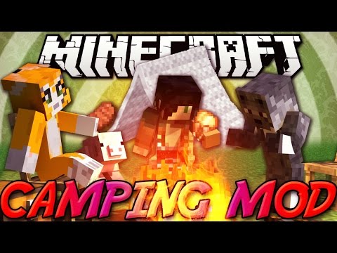 Minecraft ITA - Mod: ANDIAMO IN CAMPEGGIO - Tenda, Zainetto, Lanterna, Falò, Coltellino, Marshmallow