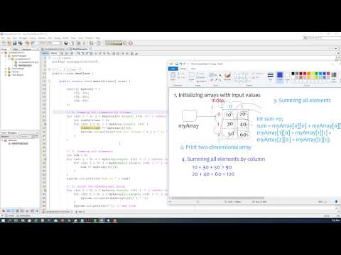 Java Tutorial 34 Processing Two Dimensional Arrays 1 3
