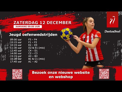 Jeugd oefenwedstrijden 12 december 2020
