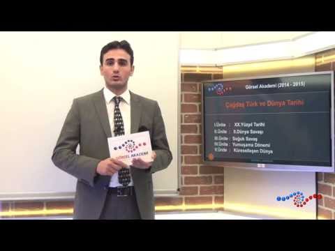 Çağdaş Türk ve Dünya Tarihi KPSS Görüntülü Ders Videosu