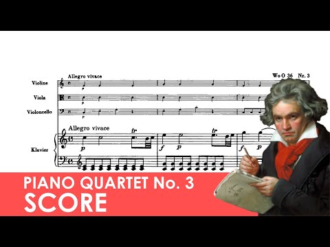 BEETHOVEN Piano Quartet No. 3 in C major (WoO 36, No. 3) Score