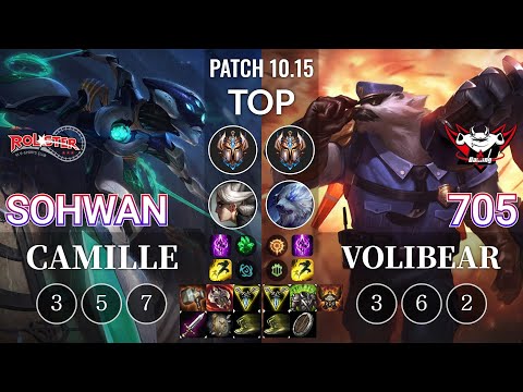 KT SoHwan Camille vs JDG 705 Volibear Top - KR Patch 10.15