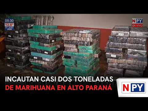 Incautan casi dos toneladas de marihuana en Alto Paraná
