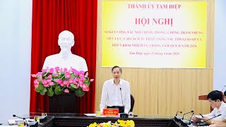 Thường trực Thành ủy tổ chức Hội nghị Sơ kết công tác Nội chính, phòng chống tham nhũng, tiêu cực, cải cách tư pháp; công tác Tôn giáo quý I và triển khai nhiệm vụ công tác quý II/2024