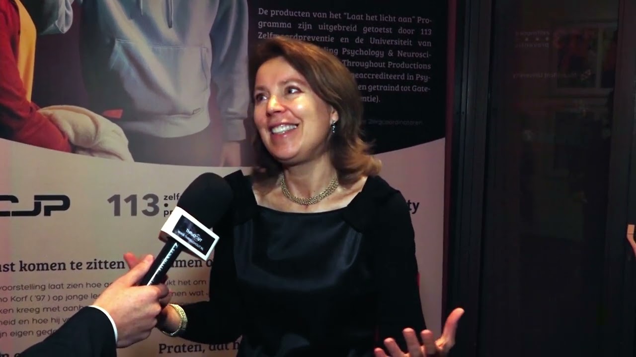 Wethouder Bloemendaal na afloop van de voorstelling