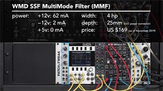 Video thumbnail for WMD/SSF Multi Mode Filter 1/2: sound characteristics (LMS EE) by Chris Meyer: Learning Modular + Alias Zone