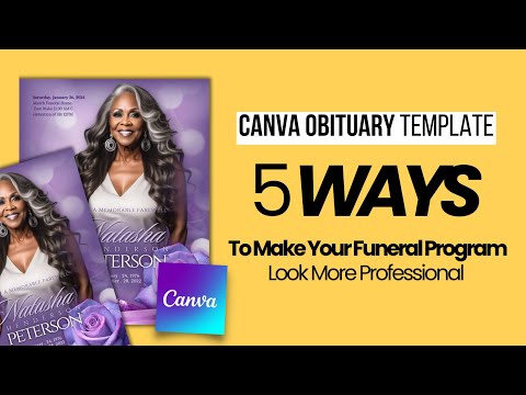 Discover Your Aesthetic Funeral Program Template Now