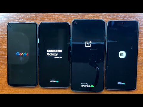 Google Android 13 vs Samsung One UI 4.1 vs OnePlus OxygenOS 12 vs Xiaomi MIUI 13 Boot Animations