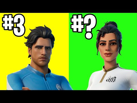 Top 4 Most Tryhard New Soccer Skins in Fortnite! (Pele Cup Skins)