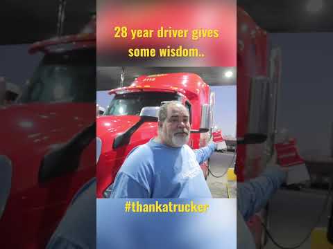 Advice from a 28 year driver.. #thankatrucker #trucking #truckdriver #cdl #trucker #otr #bigrig