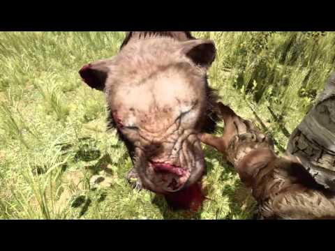 Far Cry® Primal hunting sabertooth tigers