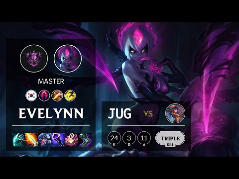 Evelynn Jungle vs Lillia - KR Master Patch 10.24