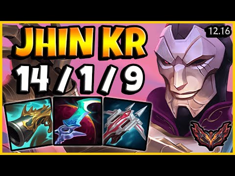 Jhin ADC vs Aphelios / Korea Grandmaster / Patch 12.16 / Season 12 [ 14 / 1 / 9 ] 💥
