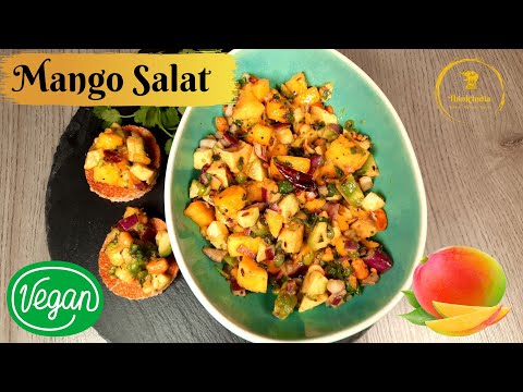 erfrischender Mango Salat nach südindischer Art | Mango Salat | Mango Avocado Salat südindischer Art
