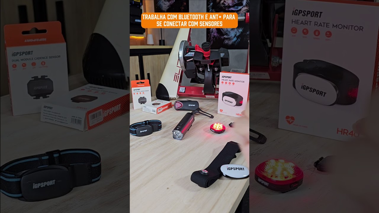 Kit Ciclocomputador GPS BSC300T iGPSPORT + Cinta cardíaca de braço