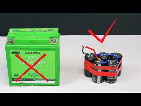 Replacing bike battery with capacitor