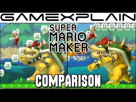 Super Mario Maker 3DS Head-to-Head Comparison (Wii U vs. 3DS )