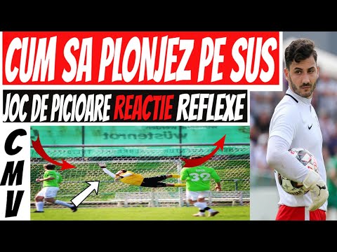 CUM SA PLONJEZI PE SUS DUPA MINGE | PLONJONUL PE SUS | ANTRENAMENT DE PORTAR | PLONJEAZA CA PORTARII