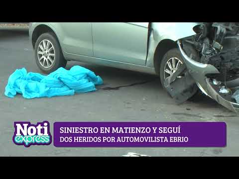 Siniestro vial en Matienzo y Seguí
