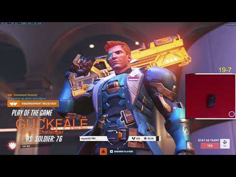 POTG! THIS IS HOW TOP 500 SOLDIER 76 LOOKS LIKE! Gale Soldier 76 + Hanzo Overwatch 2 Season 4