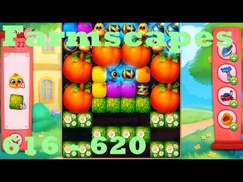 Farmscapes Level 616 - 620 HD Gameplay Walkthrough |  3 - match game | android | ios | pc | app
