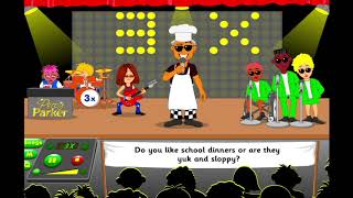 3 Times Table Song - Percy Parker - Who Likes School Dinners - animation, lyrics &amp; GRID