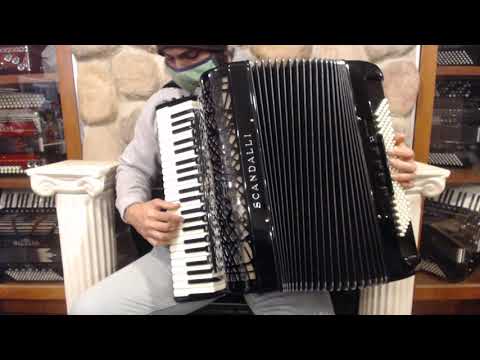 SCANBJP462BK - Black Scandalli Conservatorio BJP 462 Piano Accordion LMMH 45 120 $11999
