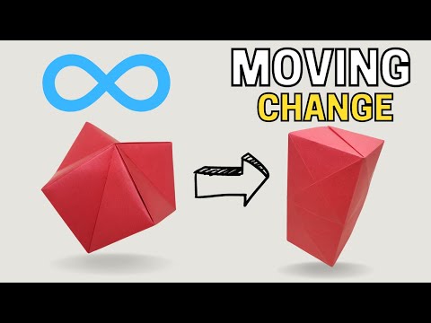 How To Make a Paper MOVING FLEXAHEDRON - Easy Origami