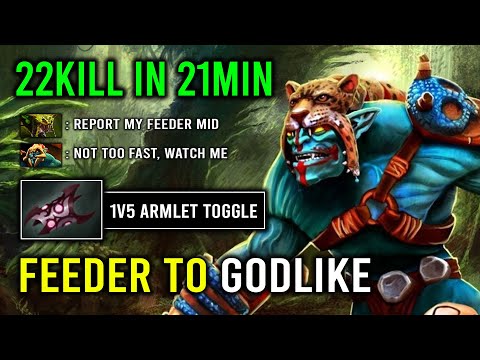 How to Recover From Feed to Godlike 1v5 Armlet Toggle Unlimited Burn Spear Huskar Dota 2