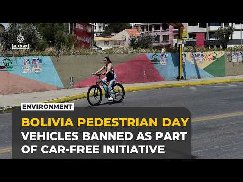Bolivia’s streets go car-free for 'Pedestrian Day'