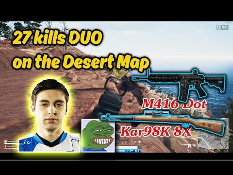 Shroud ft. Anything Duo New Desert Map 27 kills - - Playerunknown's Battlegrounds