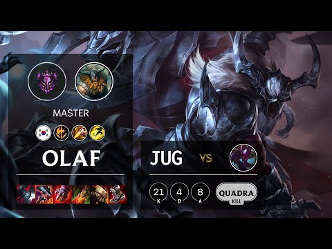 Olaf Jungle vs Kha'Zix - KR Master Patch 10.25
