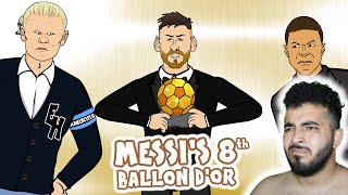 Messi wins his 8th Ballon d'Or!🏆🏆🏆🏆🏆🏆🏆🏆 | 442oons Reaction