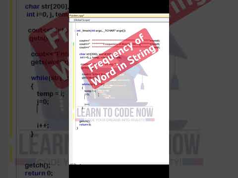 Calculate the Frequency of Word in the given String | #shorts #ytshorts #viralshorts #trending