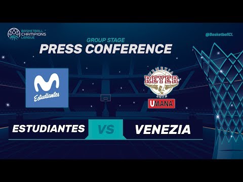 Movistar Estudiantes v Umana Reyer Venezia - Press Conference - Basketball Champions League 2017-18
