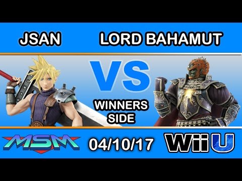 MSM 93 - Jsan (Cloud) Vs. Lord Bahmut (Ganondorf) Winners Side - Smash Wii U