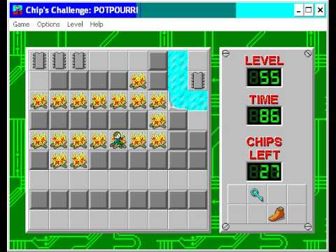 Chip's Challenge 1 Level 55 (Potpourri) - 70 seconds