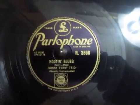 Hootin' Blues - Sonny Terry - Harmonica Blues - 78 rpm