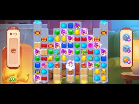 [Gameplay] Homescapes - Level 853 (No Boosters)