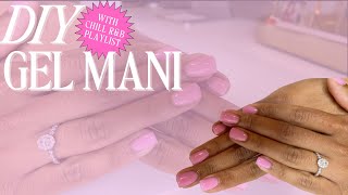 Vlog: DIY Gel Mani | At Home Nail Care | DND Polish | Copyright Free Music | Chill R&B