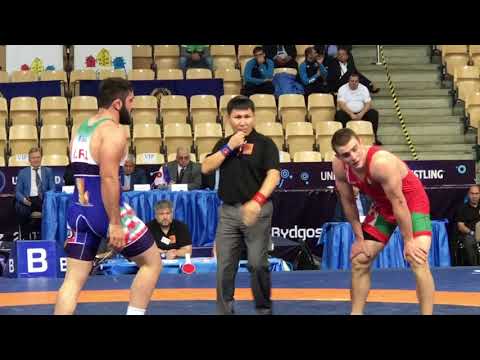 Gold Medal U23 World/Bydgoszcz/ 97 KG Freestyle. BLR Dzianis KHRAMIANKOU against IRI Mojtaba GOLEIJ.